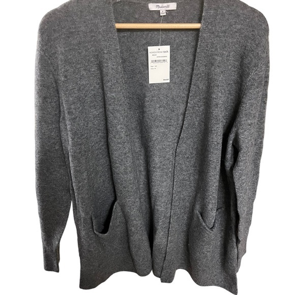 Madewell Sweaters - Madewell long sleeve gray cardigan size‎ medium NWT